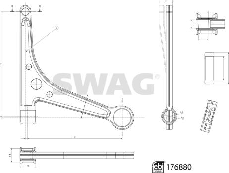 Swag 33 10 3784 - Länkarm, hjulupphängning xdelar.se