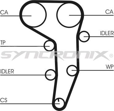 SYNCRONIX SY2101051 - Tand / styrremssats xdelar.se