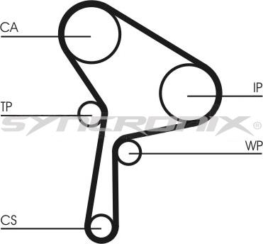 SYNCRONIX SY1101025 - Tand / styrremssats xdelar.se