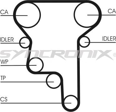 SYNCRONIX SY3101023 - Tand / styrremssats xdelar.se