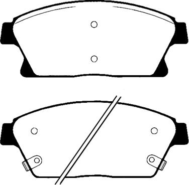 Vauxhall 00542115 - Bromsbeläggssats, skivbroms xdelar.se