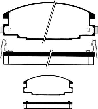 Magneti Marelli PF1062 - Bromsbeläggssats, skivbroms xdelar.se