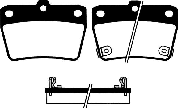 Magneti Marelli PF0578 - Bromsbeläggssats, skivbroms xdelar.se