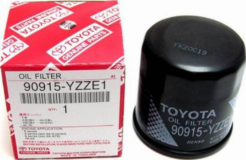 TOYOTA 90915YZZE1 - Oljefilter xdelar.se