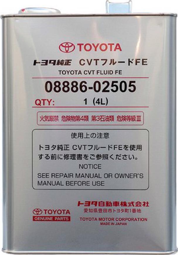 TOYOTA 08886-02505 - Automatväxellådsolja (ATF) xdelar.se