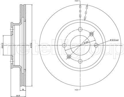 Denckermann B130524 - Bromsskiva xdelar.se