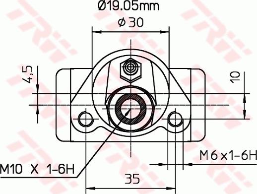 TRW BWD110 - Hjulcylinder xdelar.se