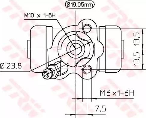 TRW BWD266 - Hjulcylinder xdelar.se