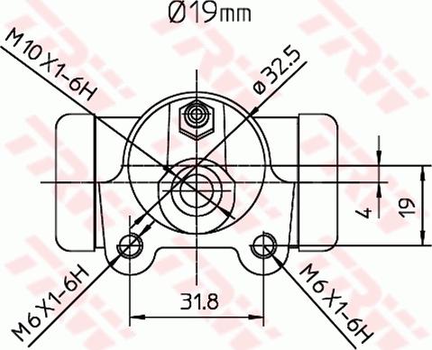 TRW BWD260 - Hjulcylinder xdelar.se