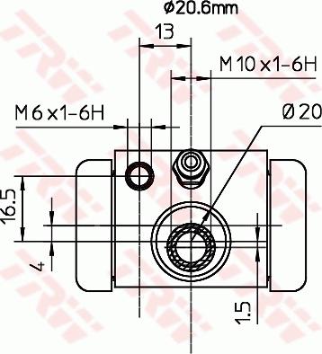 TRW BWF317 - Hjulcylinder xdelar.se