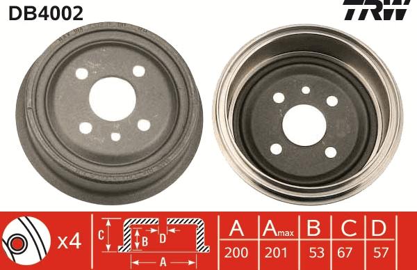 TRW DB4002 - Bromstrumma xdelar.se