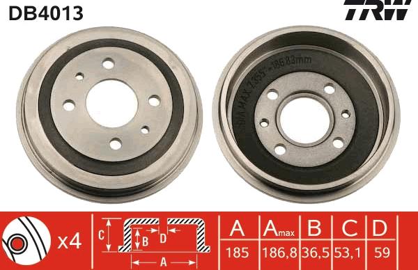 TRW DB4013 - Bromstrumma xdelar.se