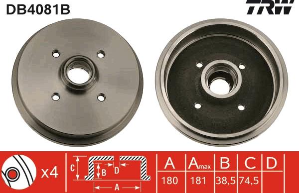 TRW DB4081B - Bromstrumma xdelar.se