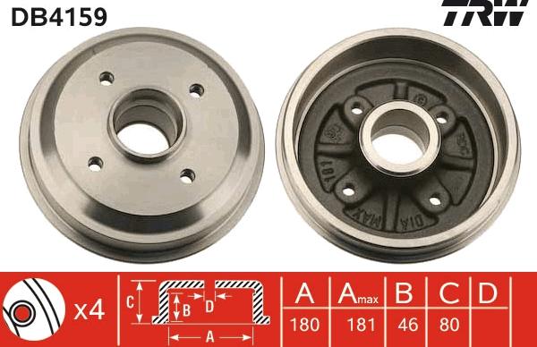 TRW DB4159 - Bromstrumma xdelar.se