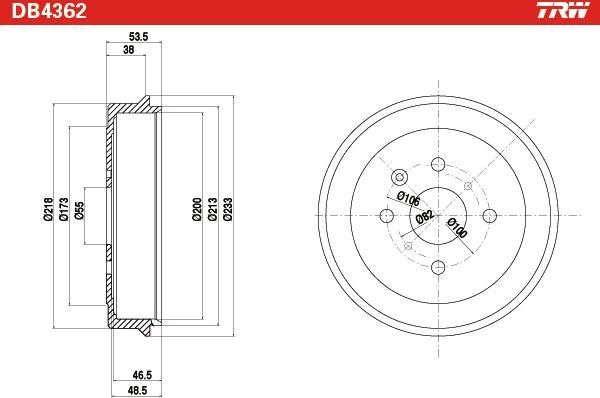 TRW DB4362 - Bromstrumma xdelar.se