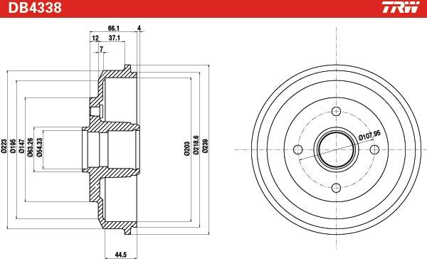 TRW DB4338 - Bromstrumma xdelar.se