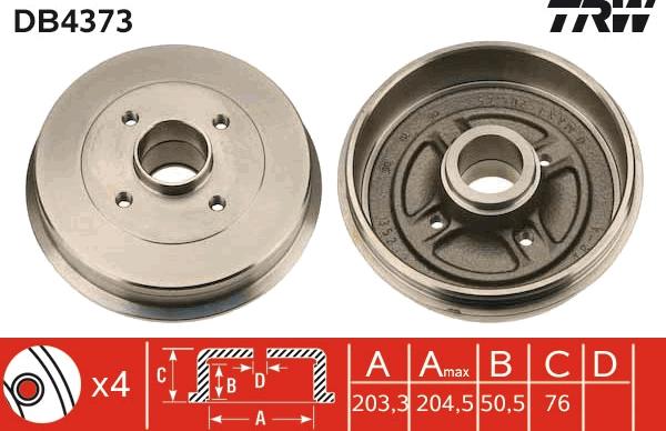 TRW DB4373 - Bromstrumma xdelar.se