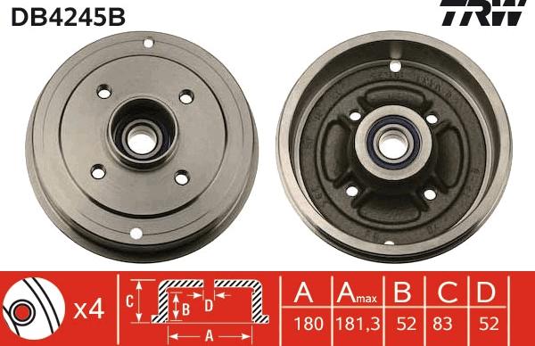 TRW DB4245B - Bromstrumma xdelar.se