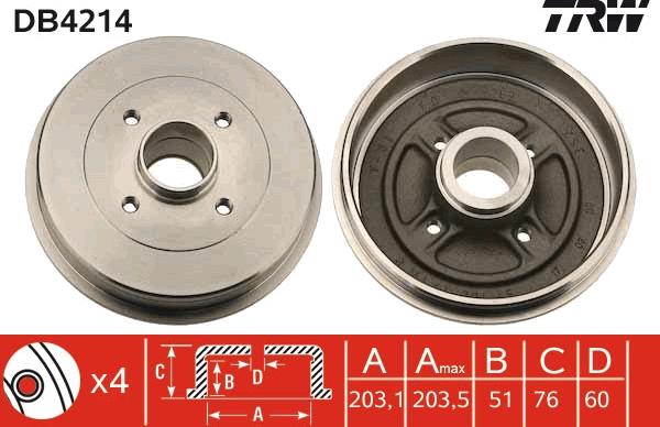 TRW DB4214 - Bromstrumma xdelar.se