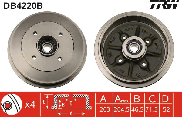 TRW DB4220B - Bromstrumma xdelar.se