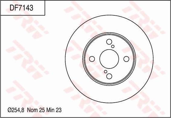 TRW DF7143 - Bromsskiva xdelar.se