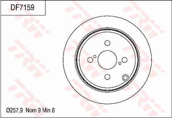 TRW DF7159 - Bromsskiva xdelar.se