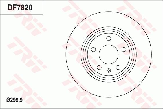 TRW DF7820 - Bromsskiva xdelar.se