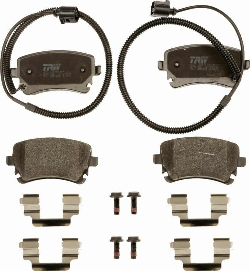 TRW GDB1508 - Bromsbeläggssats, skivbroms xdelar.se