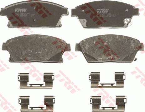 TRW GDB1847 - Bromsbeläggssats, skivbroms xdelar.se