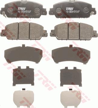 TRW GDB3615 - Bromsbeläggssats, skivbroms xdelar.se