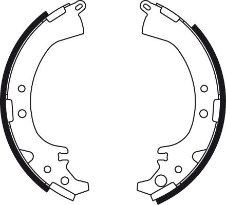 TRW GS8449 - Bromsbackar, sats xdelar.se