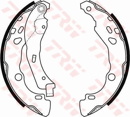 TRW GS8455 - Bromsbackar, sats xdelar.se