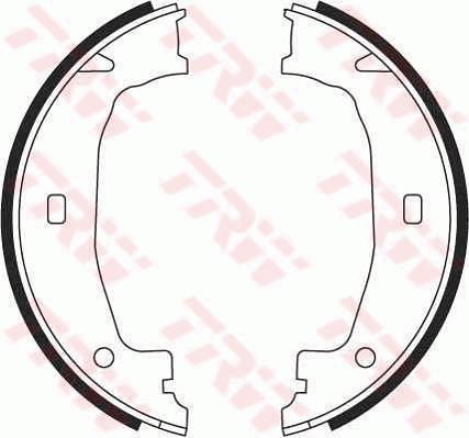 TRW GS8432 - Bromsbackar, sats, parkeringsbroms xdelar.se