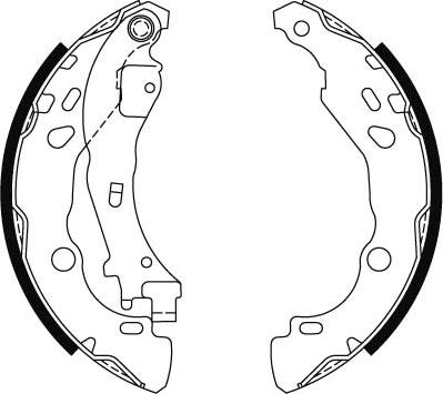 TRW GS8474 - Bromsbackar, sats xdelar.se