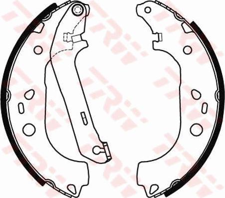 TRW GS8471 - Bromsbackar, sats xdelar.se