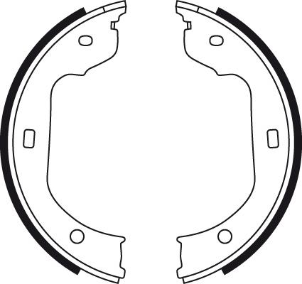 TRW GS8478 - Bromsbackar, sats, parkeringsbroms xdelar.se