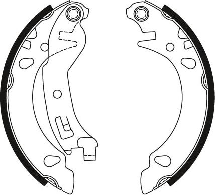 TRW GS8473 - Bromsbackar, sats xdelar.se