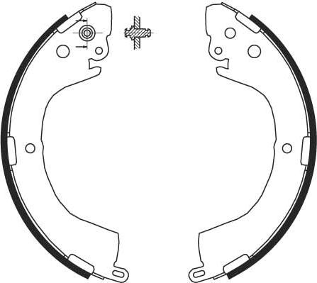 TRW GS8691 - Bromsbackar, sats xdelar.se