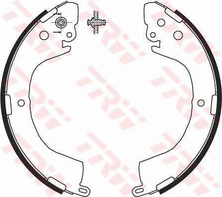 TRW GS8691 - Bromsbackar, sats xdelar.se