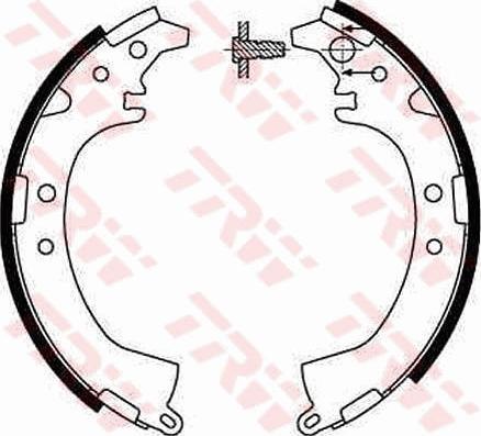 TRW GS8649 - Bromsbackar, sats xdelar.se