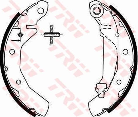 TRW GS8645 - Bromsbackar, sats xdelar.se