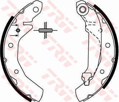 TRW GS8646 - Bromsbackar, sats xdelar.se