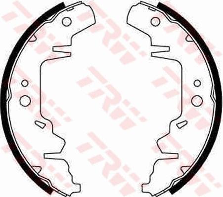 TRW GS8643 - Bromsbackar, sats xdelar.se