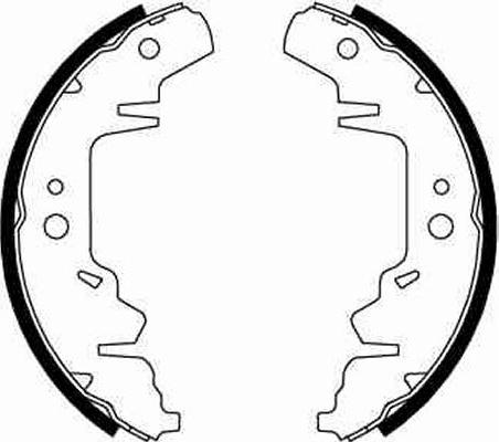 TRW GS8643 - Bromsbackar, sats xdelar.se