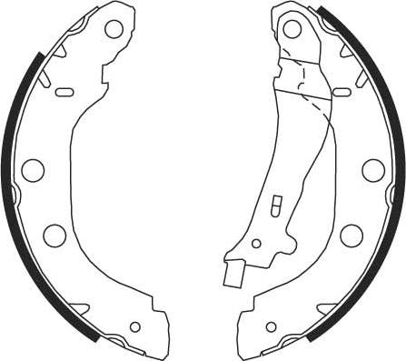 TRW GS8655 - Bromsbackar, sats xdelar.se