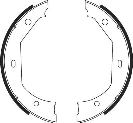 TRW GS8656 - Bromsbackar, sats, parkeringsbroms xdelar.se