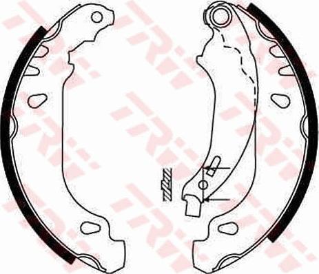 TRW GS8669 - Bromsbackar, sats xdelar.se