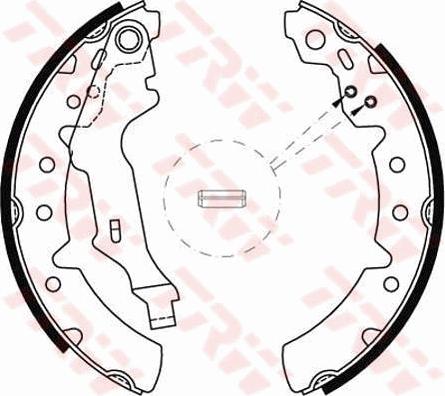 TRW GS8603 - Bromsbackar, sats xdelar.se