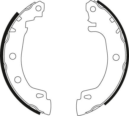 TRW GS8616 - Bromsbackar, sats xdelar.se