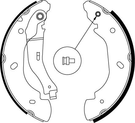 TRW GS8689 - Bromsbackar, sats xdelar.se